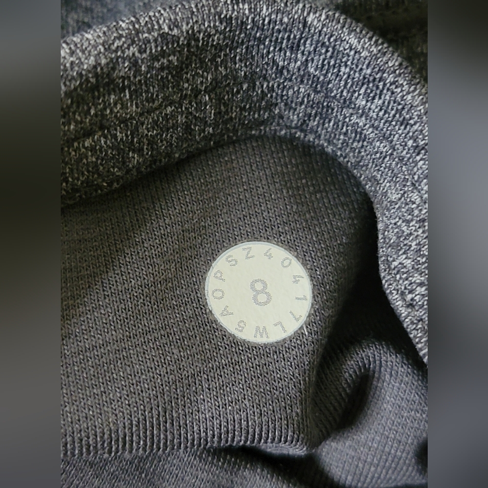 Lululemon Train Times 7/8 Leggings 25 Heathered Black - Picture 8 of 8